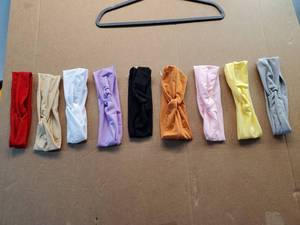 lot 38024 image: Twist Knot Headbands Set of 9  - Retail $10