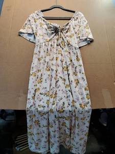 lot 38028 image: Floral Print Midi Dress with Tie Front, L - Retail $25