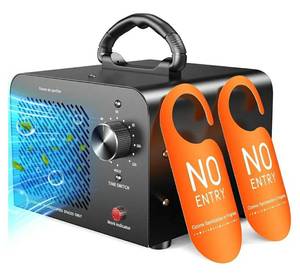 Ozone Generator 48,000mg, Commercial Ozone Machine Odor Removal, High Capacity O3 Ionizer Air Purifier Deodorizer, Portable Mini for Car, Home, Smoke, Pets, Industrial, for 4000 Square Feet. - Retail: $63