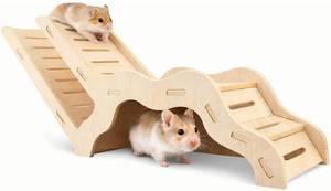 lot 38041 image: Wooden Hamster Landscaping Tunnel with Ramp and Stairs - Retail $18