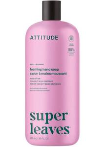 lot 38043 image: Foaming Hand Soap Refill, EWG Verified, Natural & Plant-Based Hand Wash, Gentle & Moisturizing, Vegan, Coconut & Wild Berries Scent, 30 Fl Oz - Retail $15