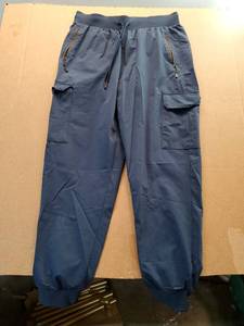 lot 38045 image: Blue Cargo Jogger Pants L - Retail $30