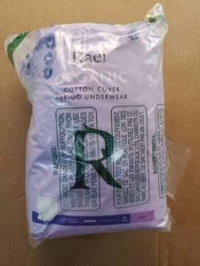 lot 38047 image: Rael Organic Cotton Cover Period Underwear, SM 20 Count - Retail $18