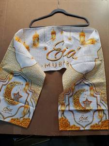 lot 38059 image: Eid Mubarak Decorative Fabric Banner - Retail $8
