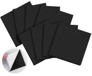 lot 7778 image: ToLanbbt 8 PCS Adhesive Foam Padding Sheets Closed Cell Neoprene Foam Sheet 12 Thick, 4 x 4 Self Stick Insulation Anti Vibration Pads Anti-Slip for Furniture, Cars, Speakers, DIY