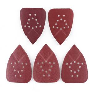 lot 7781 image: LotFancy Sanding Pads for Black and Decker Mouse Sanders, 50PCS 60 80 120 150 220 Grit Sandpaper Assortment - 12 Hole Hook and Loop Palm Detail Sander Sanding Sheets Sand Paper