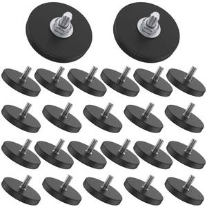 lot 7806 image: 24 Pack Rubber Coated Magnets M6 Rock Light Magnets 1.69 Inch Mounting Magnet Thread Stud Magnetic Anti-Scratch Strong for Rock Light Bar Camera Cabinet Blackboard Refrigerator (24 Pack)