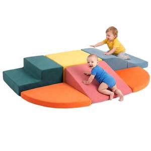 lot 7814 image: pernasal Foam Climbing Blocks for Toddlers, 6-Piece Climbing Toys for 1 Year Old, Soft Play Set Indoor Gym Equipment for Toddler1-3