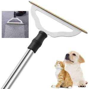 lot 7819 image: GOSEDER Carpet Rake for Pet Hair Removal - Reusable Pet Hair Remover for Carpet Long Handle, Advanced Dog Hair Broom, Cat Fur Brush, Lint Remover Scraper for Carpets, Rugs, Mats, Couch, Furniture