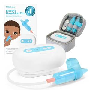 lot 7821 image: Frida Baby Electric NoseFrida Pro Nasal Aspirator for Baby, Hospital Grade Suction, Nose Sucker for Baby & Toddler, Nasal Aspirator for Congestion Relief, 5 Suction Levels, 2 Tips, Cordless with Case