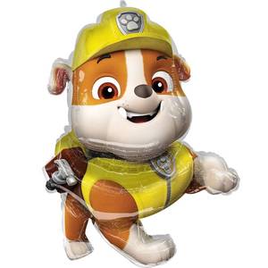 lot 7876 image: Anagram Rubble Paw Patrol Supershape Red Foil Balloon