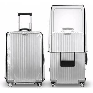 lot 7884 image: T Tersely Clear PVC Suitcase Cover Protectors 20 Inch Suitcase Covers for Luggage - Waterproof Dustproof and Anti-Scratch 20 Inch Luggage Cover (20inch)
