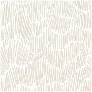 lot 7896 image: Theper Beige Wallpaper 17.3x78.8 Modern Striped Peel and Stick Wallpaper Boho Removable Self Adhesive Wall Paper for Bedroom Waterproof White and Gold Contact Paper for Cabinets Vinyl