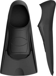 lot 7919 image: Gintenco Swim Fins, Kids Swim Training Fins for Lap Swimming, Travel Size Flippers with Mesh Bag, Silicone Swimming Fins for Kids Teens Adults Women Men
