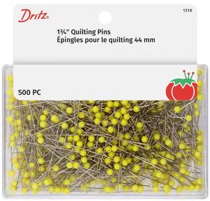 lot 7926 image: Dritz 1310 Quilting Pins, Yellow, 1-34-Inch (500-Count)