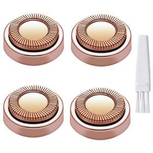 lot 7928 image: Facial Hair Remover Replacement Heads for Generation 1 Finishing Touch Flawless Facial Hair Removal Tool for Women,18K Gold-Plated Rose Gold 4 Count,First Generation by BECHY.