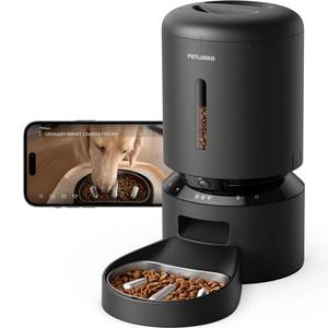 lot 7939 image: PETLIBRO Automatic Dog Feeder with Camera, Auto Cat Food Dispenser Slow Feeders Dogs Bowl, 1080P HD Video with Night Vision, 5G WiFi with 2-Way Audio, Stainless Steel Slow Food Tray for Small Dogs