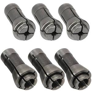 lot 7951 image: 6 Pack Die Grinder Collet, Grinding Machine Clamping Collet Adapter 14 and 18 Arbors Shanks, 3 Pack 3mm and 3 Pack 6mm Grinding Machine Clamp