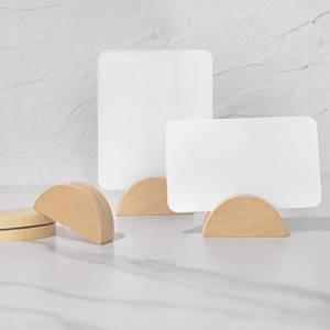 lot 7960 image: UNIQOOO 10 Set 2 Arch Birch Wood Stand with Cards 1.2mm Slot, for Name Cards, Solid Wood Place Card Holder, Photo Display Stand  for Event Decor, Retail Shop, Cafe Restaurant Menu, Business Card, Name Tag
