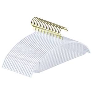 lot 7990 image: MOPALL Clothes Hangers 20 Pack, Non Slip Hangers Sweater Hanger No Shoulder Bump, 16.5 Inch Wide Durable and Strong Shirt Coat Dress Skirt Suit Hangers with Pants Bar for Laundry & Everyday Use, White