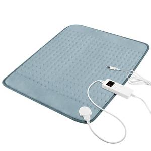 lot 7993 image: Heating Pad for Period Cramps, Electric Heating Pad for Neck & Shoulders & Back with 6 Heating & 4 Timer Setting, Christmas Gift for Women, Girl, Sister, Her(Gray, 20 x 24)
