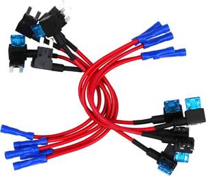 lot 9032 image: 10 Pack - EPAuto 12V Car Add-a-circuit Fuse TAP Adapter Mini ATM APM Blade Fuse Holder