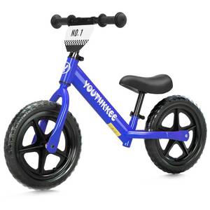 lot 9050 image: Youthkkee 12 Inch Toddler Balance Bike for 1-3 Year Olds, No-Pedal Bike with Tool-Free Adjustable Seat, Quick Assembly, Gift for 1-3 Year Old Boys & Girls with Customizable Plate