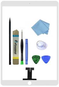 lot 9095 image: Zentop for White iPad Air 3 3rd Generation 2019 10.5 inch Touch Screen Digitizer Glass Replacement (Not LCD) Modle A2152 A2123 A2153 A2154 with Toolkit.