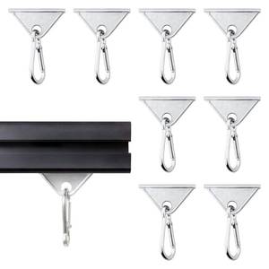 lot 9106 image: Seekliny 8 Pack 2020 Extrusion Sliding Hook for 20 Series T-Slot V-Slot Aluminum Extrusion Hardware Accessories Silver