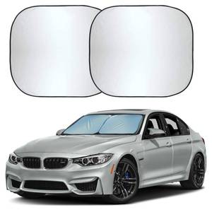 lot 9188 image: Autovir Car Windshield Sun Shade Foldable  Front Windshield Shade for Sun, Heat and UV Rays  Sunshade for Car Front Window and Interior Sun Protection  Medium (28 x 31 inches)