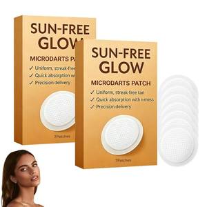 lot 9193 image: PurevLab Sun-Free Glow Patch for Women & Men, Round Micro-Tip Self Tanning Patches for Natural Bronzed Skin, Peel and Place Beauty Tabs for Daily Routine, No-Mess Travel-Friendly Tan Patch, 2 Boxes