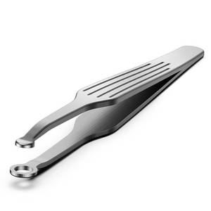 lot 9196 image: BEZOX Nose Hair Trimmer for Men &amp Women Stainless Steel Nasal Hair Cutter &amp Round-Tip Safe Manual Body Trimmers for Men, Portable Facial Hair Remover - Silver