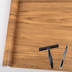 lot 9200 image: Abyssaly Wood Grain Contact Paper 15.7 x 118 Brown Wooden Peel and Stick Wallpaper Self Adhesive Wallpaper for Countertop Shelf Liner Cabinet with Scraper, Paper Cutter