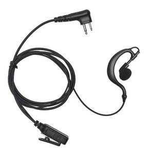 lot 9202 image: Yolipar CLS1110 CLS1410 Earpiece Compatible with Motorola Radio CP200 GP300 GP2000 Walkie Talkie with PTT Mic 2 Pin Headset Single-Wire Surveillance Kit (G-Shaped)