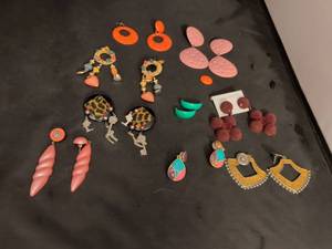lot 2 image: Mixed Collection of Statement Earrings
