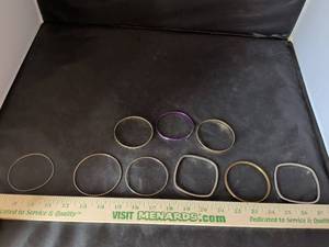 lot 31 image: Mixed Metal Bangle Bracelet Set of 10