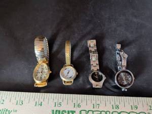 lot 33 image: Lot of 4 Womens Quartz Wristwatches - Colezi, Gitane, and Fashion Styles