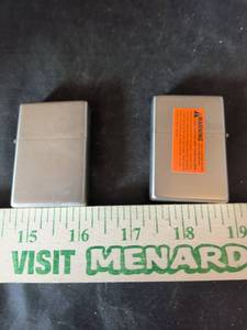 lot 51 image: Zippo Brushed Chrome Windproof Lighters Set of 2