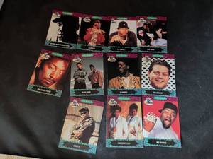 lot 58 image: Pro Set MusiCards Yo MTV Raps Trading Cards Lot