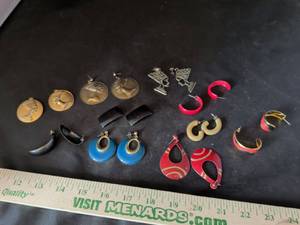 lot 60 image: Egyptian Themed and Mixed Style Costume Earrings Collection