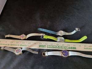 lot 61 image: Lot of 5 Womens Fashion Wristwatches with Colorful Straps and Novelty Dials