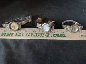 lot 77 image: Lot of 3 Two-Tone Womens Quartz Wristwatches