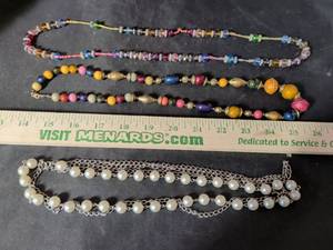 lot 108 image: Set of 3 Beaded Necklaces