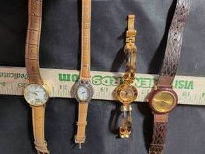 lot 111 image: Lot of 4 Womens Fashion Watches