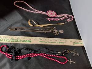 lot 138 image: Mixed Boho Necklace Lot - Beaded, Cross & Charm Necklaces