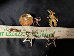 lot 160 image: Gold-Tone Costume Brooch and Pin Collection