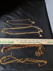 lot 168 image: Gold-Tone Fashion Necklace Lot