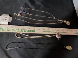 lot 174 image: Mixed Costume Jewelry Lot - Necklaces, Earrings & More