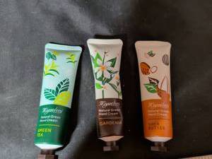 lot 196 image: Miyueleni Natural Green Hand Cream Set of 3