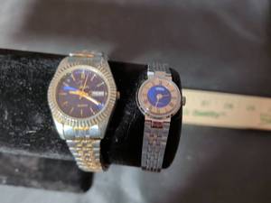 lot 217 image: Quartz Day-Date Mens Watch & Cornavin 17-Jewel Ladies Watch Set